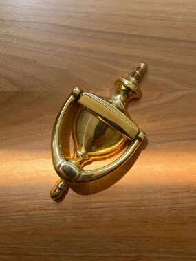 Classic solid brass door knocker